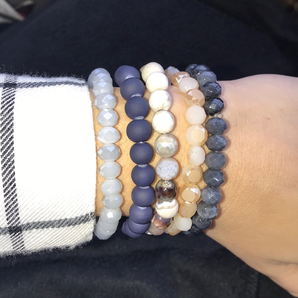 Handmade BoHo stack bracelets - Picture 8 of 8